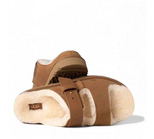 UGG Greenport Strap Slide Chestnut