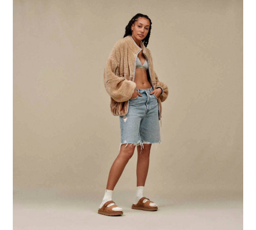 UGG Greenport Strap Slide Chestnut
