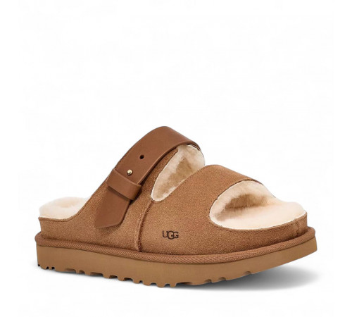UGG Greenport Strap Slide Chestnut