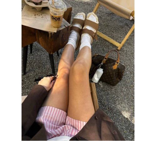 UGG Greenport Strap Slide Chestnut