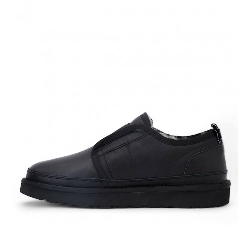 UGG Mens Slippers Flex Leather Black 