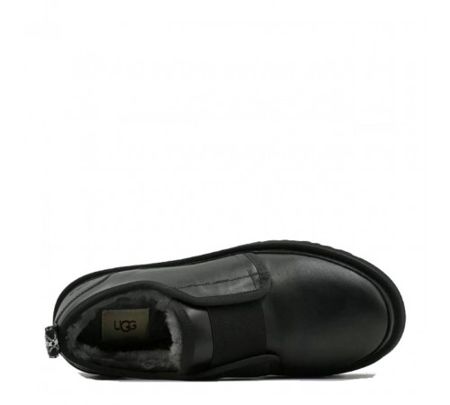 UGG Mens Slippers Flex Leather Black 