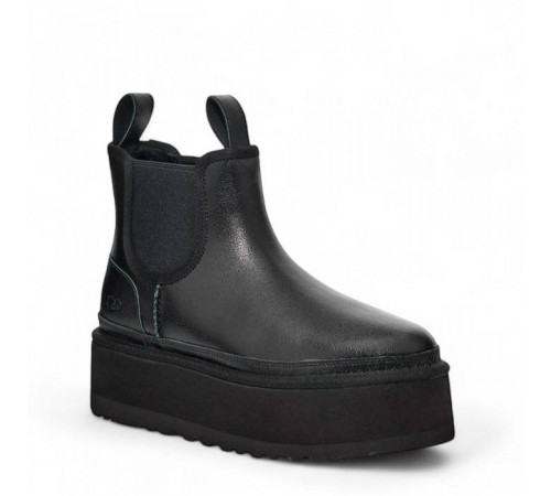 UGG Neumel Platform Chelsea Leather Black