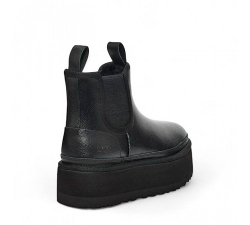 UGG Neumel Platform Chelsea Leather Black