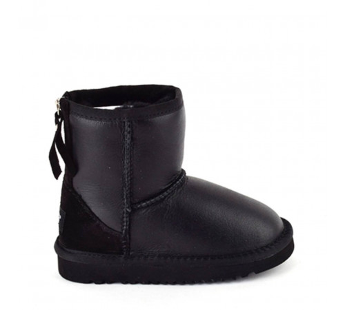 UGG Kids Classic Zip Short Metallic Black 