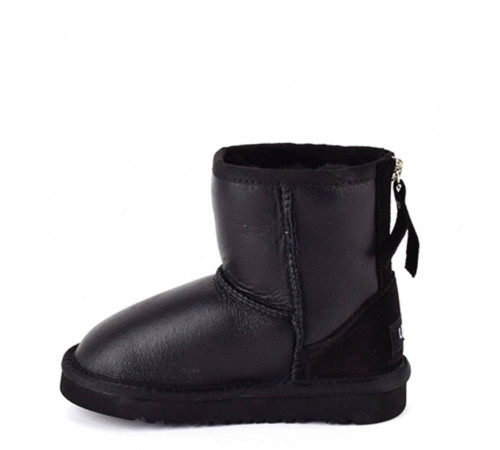 UGG Kids Classic Zip Short Metallic Black 