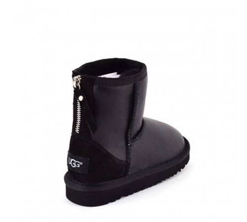 UGG Kids Classic Zip Short Metallic Black 