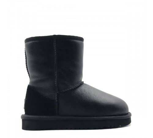 UGG Kids Classic Short Metallic Black 