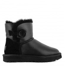 UGG Mini Bailey Button Metallic Black