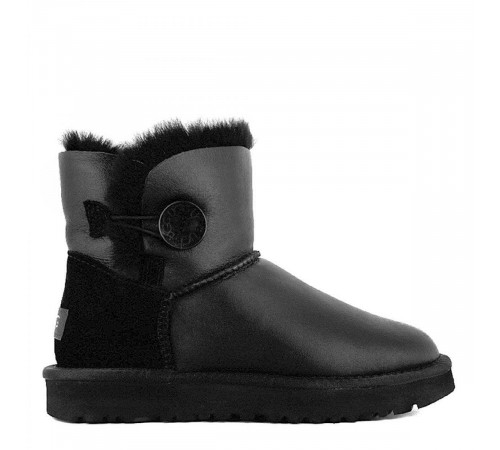 UGG Mini Bailey Button Metallic Black