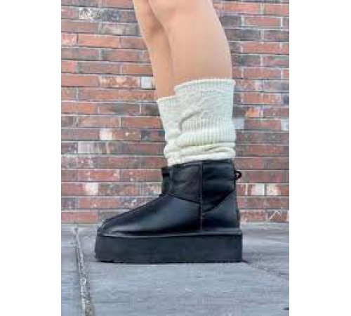 UGG Classic Mini Platform Leather Black