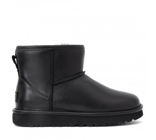 UGG Mens Classic Mini Leather Black 