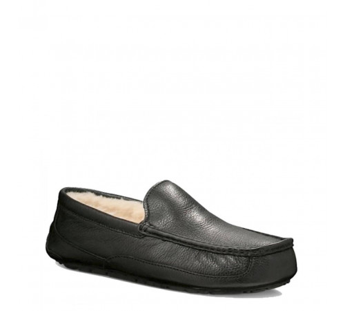 UGG Mens Ascot Leather Black 