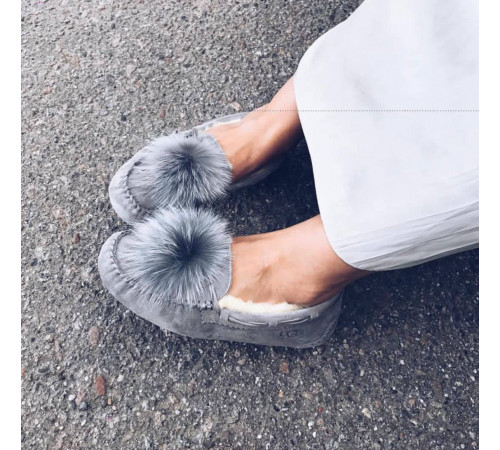 UGG Dakota Pom Pom Grey