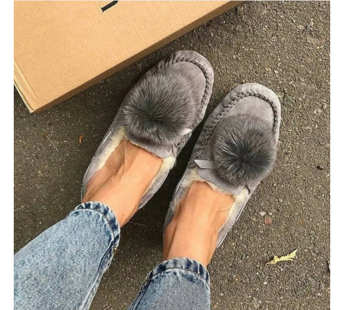 UGG Dakota Pom Pom Grey