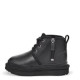 UGG Kids Neumel Zip Leather Black 