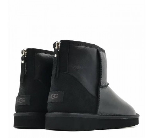 UGG Mens Classic Mini Zip Metallic Black 