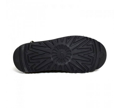 UGG Classic Mini Zip Metallic Black