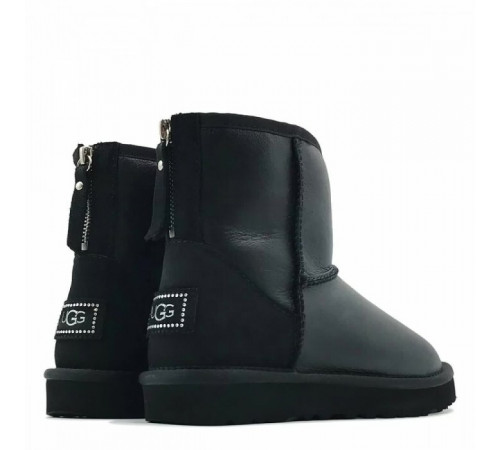 UGG Classic Mini Zip Metallic Black