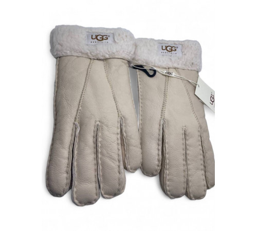 UGG Women's Sheepskin Glove Metallic Beige