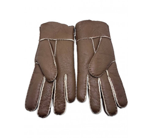 UGG Women's Sheepskin Glove Metallic Chocolate