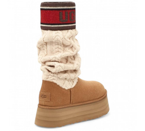UGG Classic Sweater Letter Chestnut