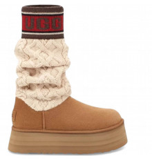 UGG Classic Sweater Letter Chestnut