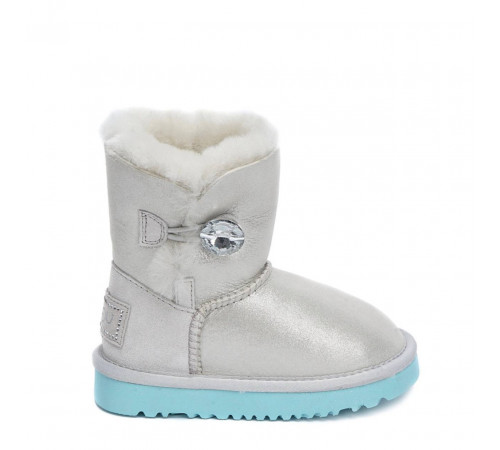 UGG Kids Bailey Button I Do White 