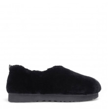 UGG Hailey Fluff Slippers Black