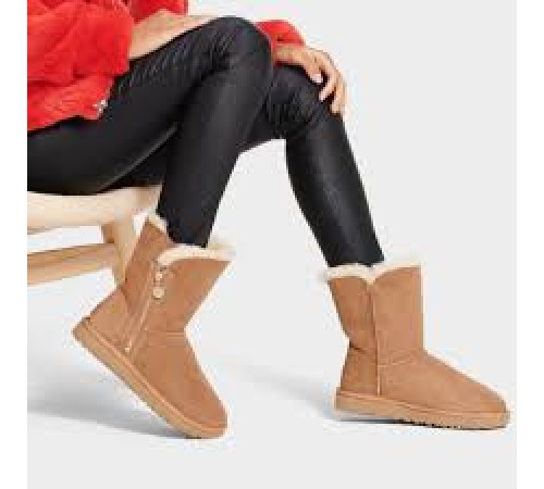 UGG Bailey Zip Short Chestnut