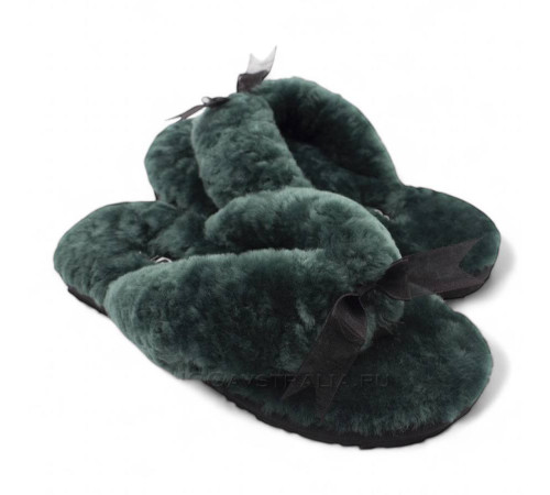 UGG Fluff Flip Flop Dark Green