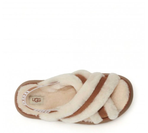 UGG Disco Cross Slide Chestnut