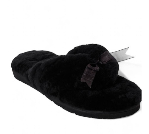 UGG Fluff Flip Flop Black