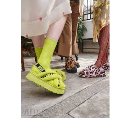 UGG Disco Cross Slide Key Lime