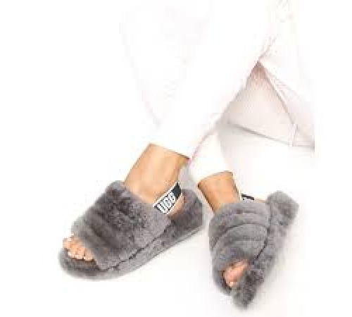 UGG Fluff Yeah Slide Grey