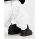Ugg Mens Classic Ultra Mini Leather Black 