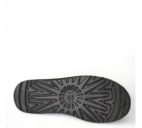 Ugg Mens Classic Ultra Mini Leather Black 