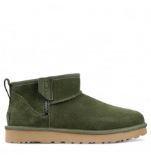 UGG Men Classic Ultra Mini ZIP Khaki 