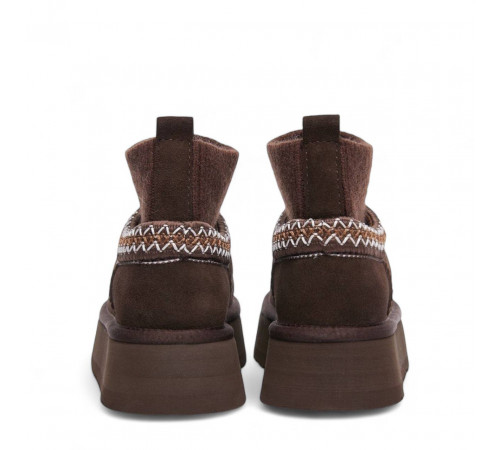 UGG Tazz Platform Knit Chocolate