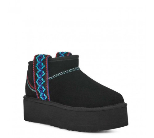 UGG Classic Ultra Mini Braid Platform Black