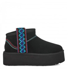 UGG Classic Ultra Mini Braid Platform Black