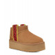 UGG Classic Ultra Mini Braid Platform Chestnut
